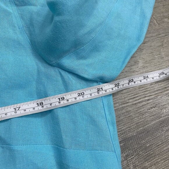 Talbots Jacket Womens 14W Irish Linen Button Up Long Sleeves Blazer Coat - Picture 3 of 4